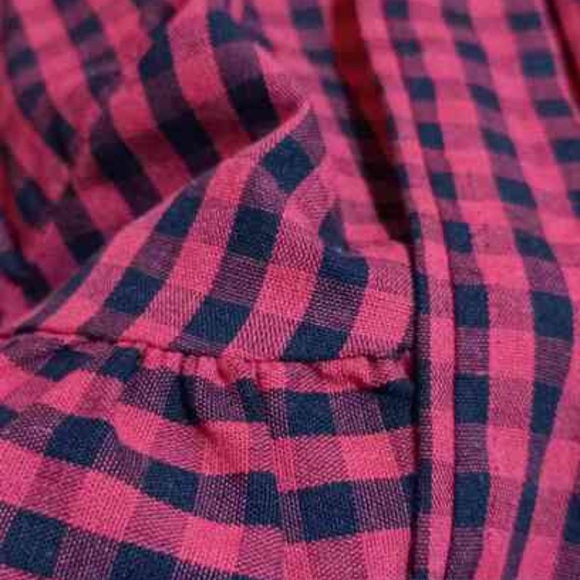 Red and Black Checkered Crop Top and Pants Set - Picture 3 of 3